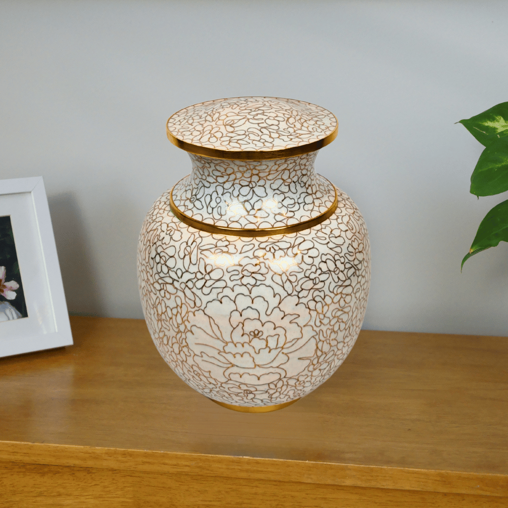 Angelic Harmony Cloisonne Urn