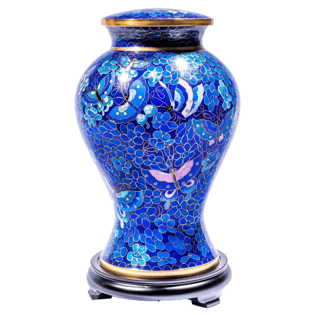 Butterfly Dream Cloisonne Urn