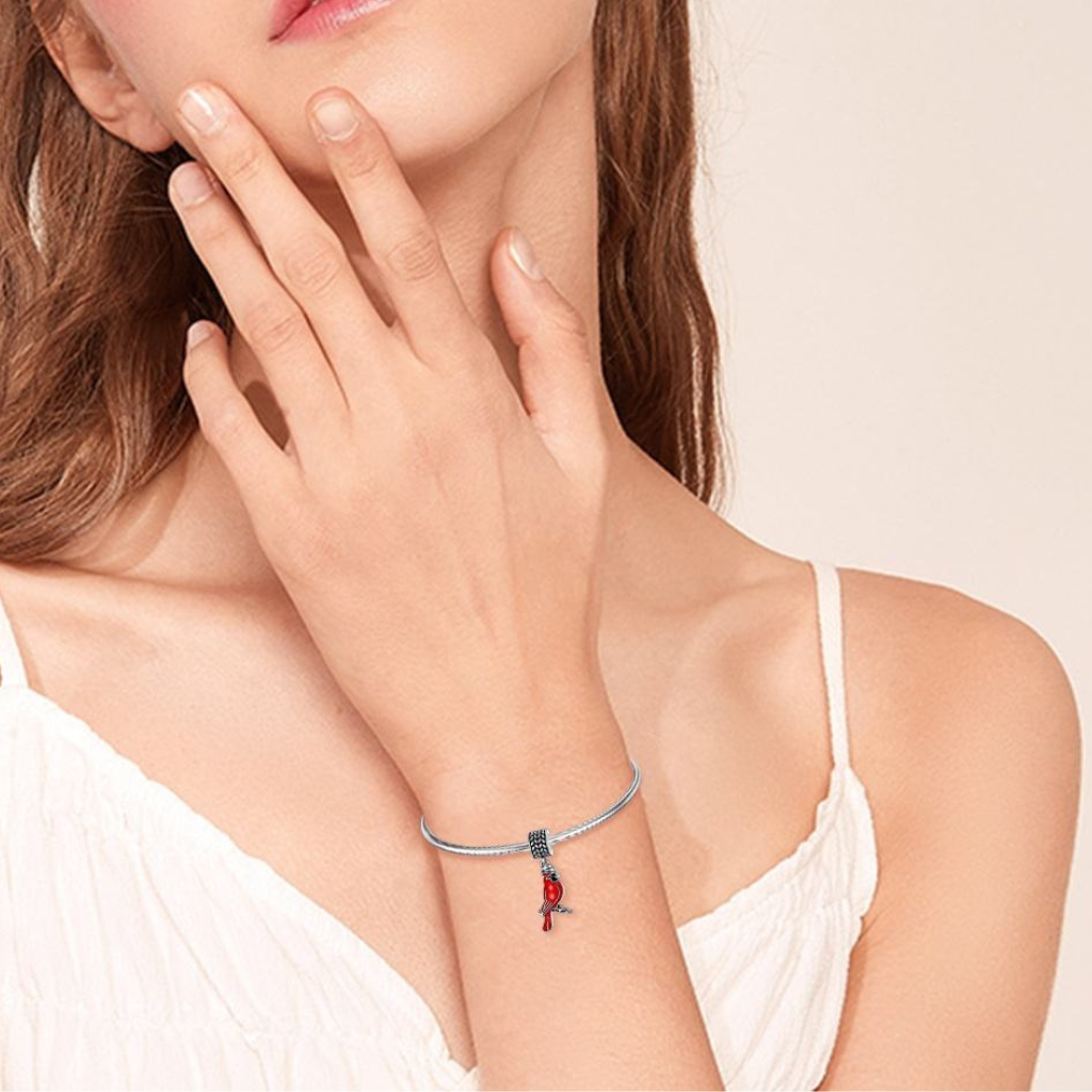 Cardinal Cremation Charm