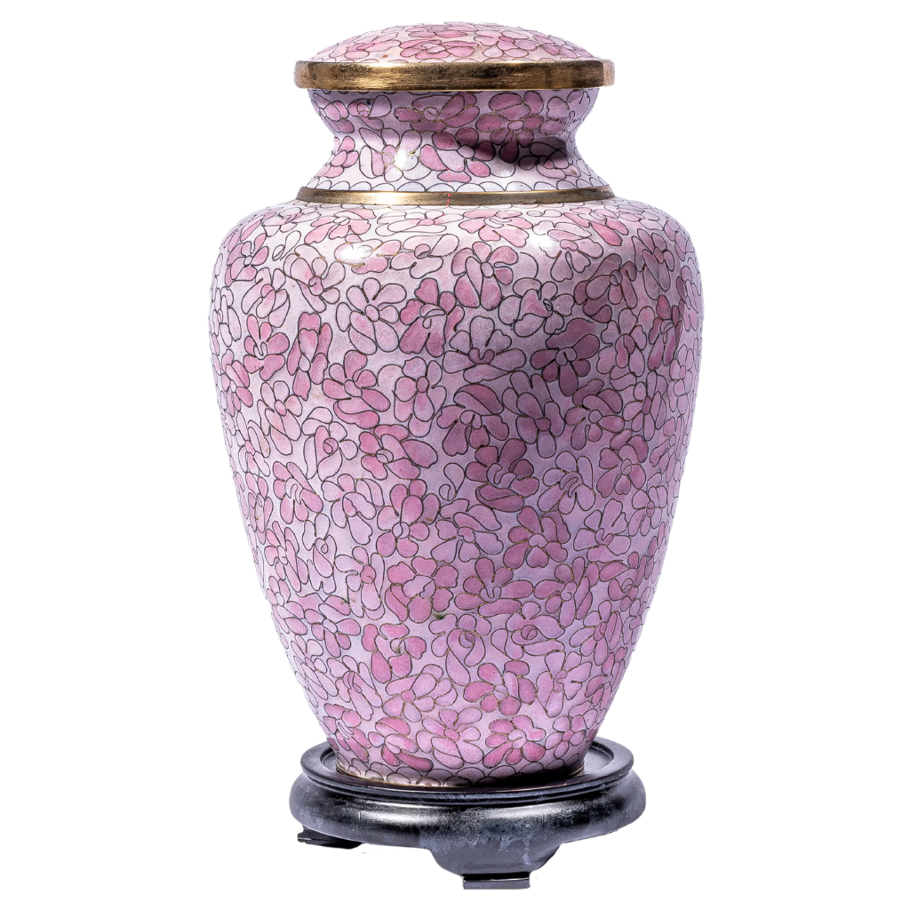Dahlia Dream Cloisonne Urn