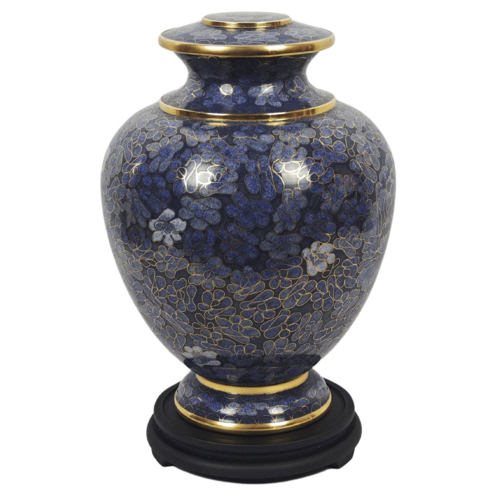 Geranium Garden Cloisonne Urn