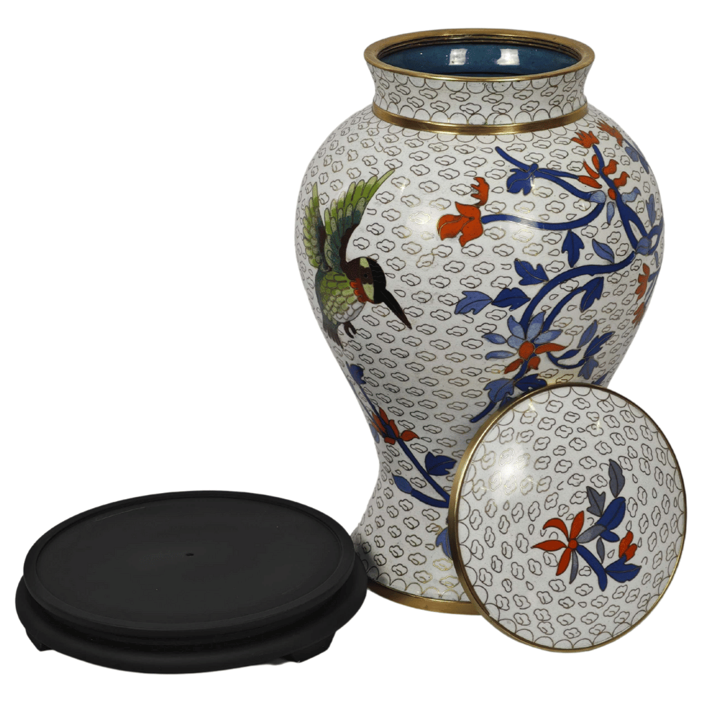 Heavenly Clouds Cloisonne Urn