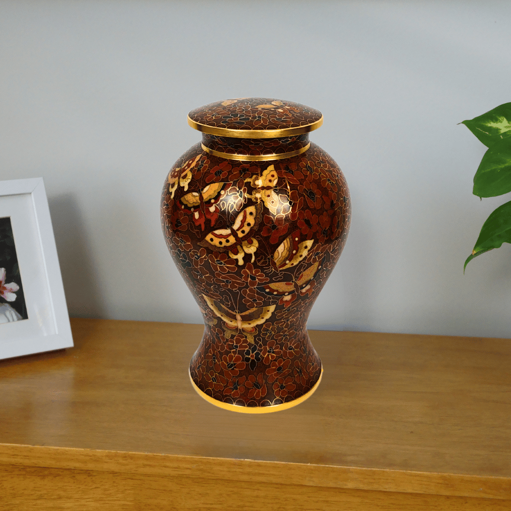 Ochre Memories Cloisonne Urn