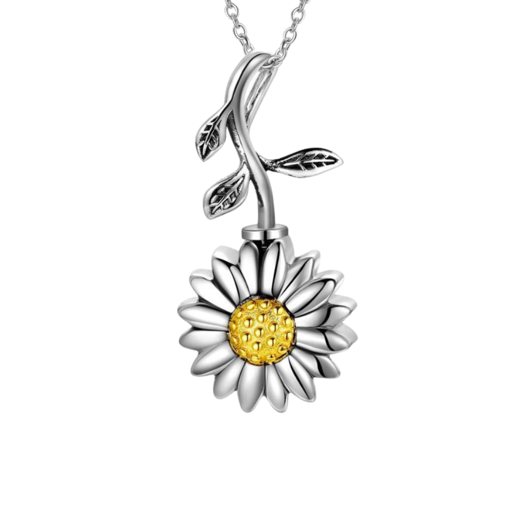 Sunflower deals cremation jewelry