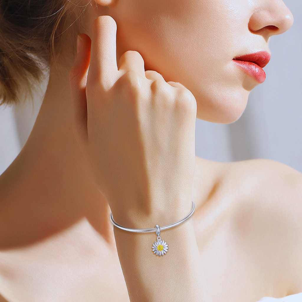 Sunflower Portrait Holder Cremation Charm