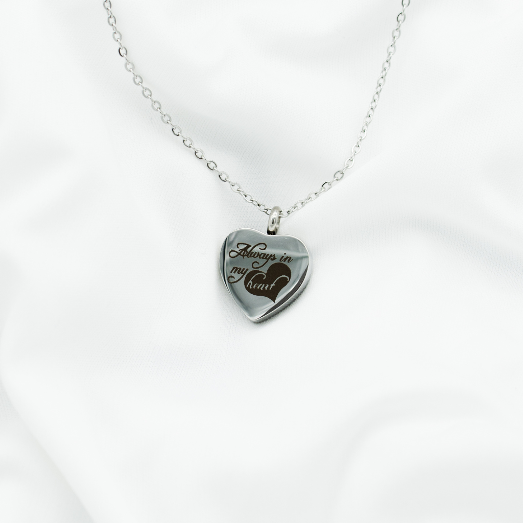 Always In My Heart Cremation Pendant