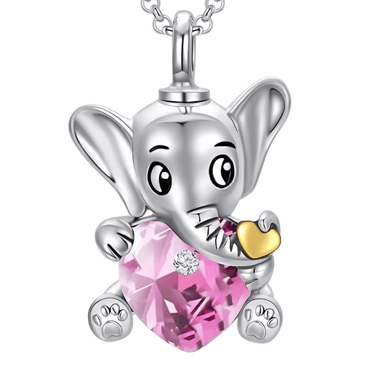 Elephant Heart Cremation Pendant