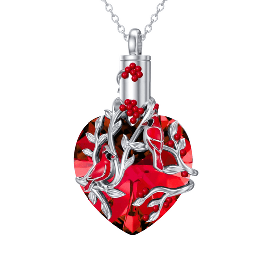 Blazing Heart Cremation Pendant