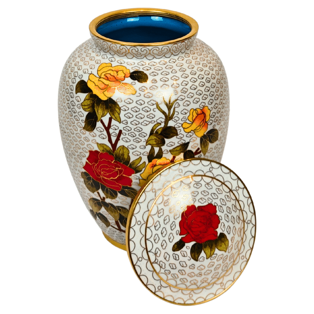 Blessed Bouquet Cloisonne Urn
