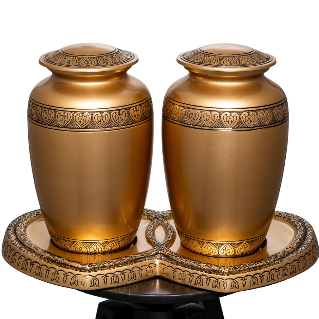 Bronze Hearts Companion Urn Stand