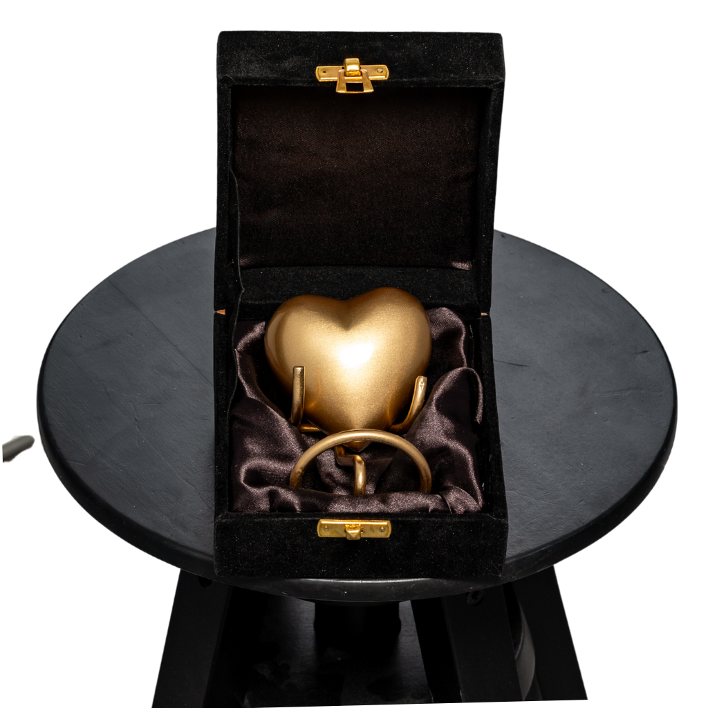 Bronze Heart Keepsake Urn