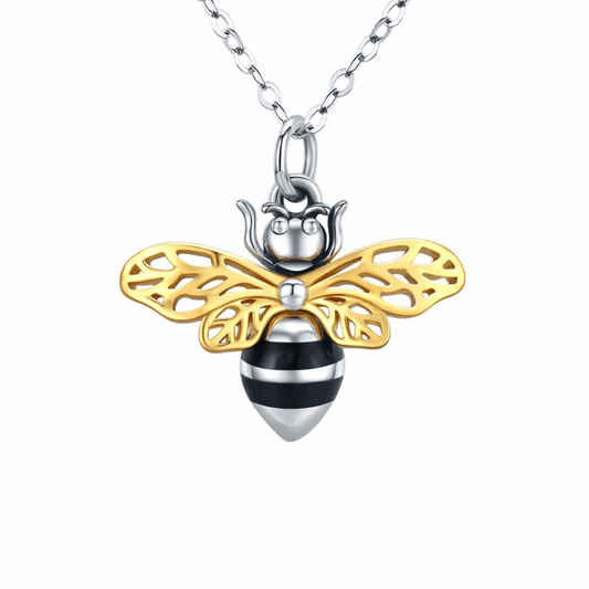 Bumble Bee Cremation Necklace