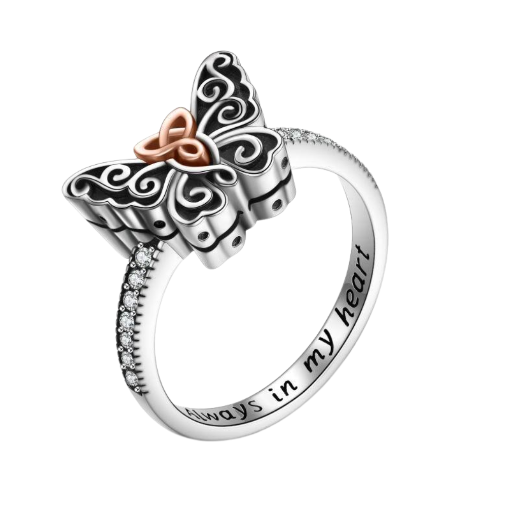 Butterfly Memories Cremation Ring