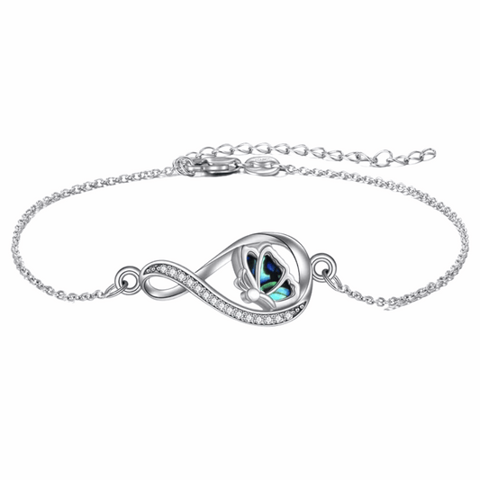 Butterfly Infinity Cremation Bracelet