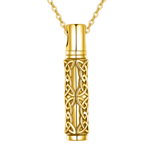 Infinite Weave Gold Vermeil Cremation Necklace
