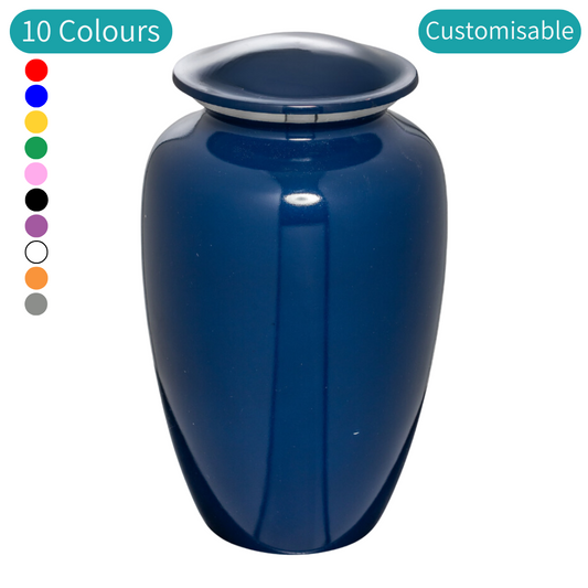 Classic Elegance Cremation Urn in Blue