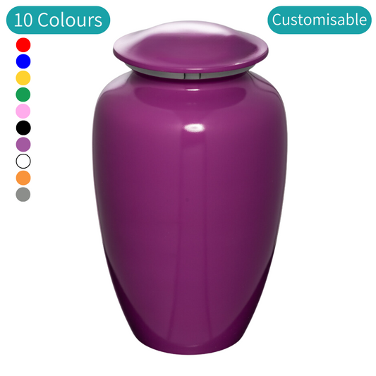 Classic Elegance Cremation Urn in Purple