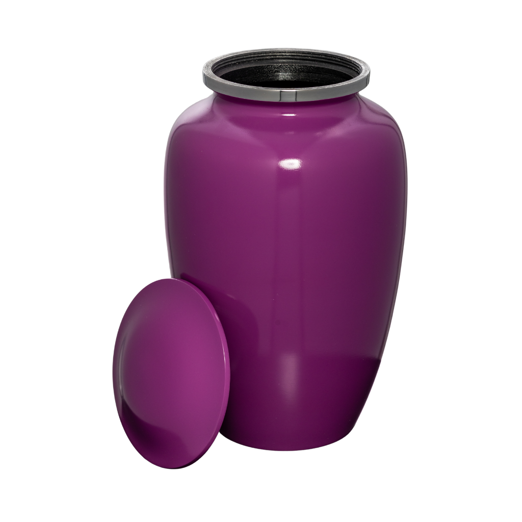 Custom Purple Cremation Urn