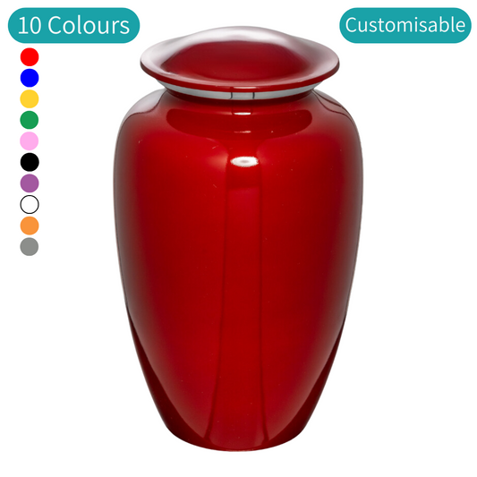 Classic Elegance Cremation Urn in Red