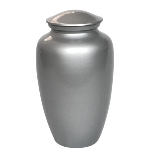 Silver plain urn
