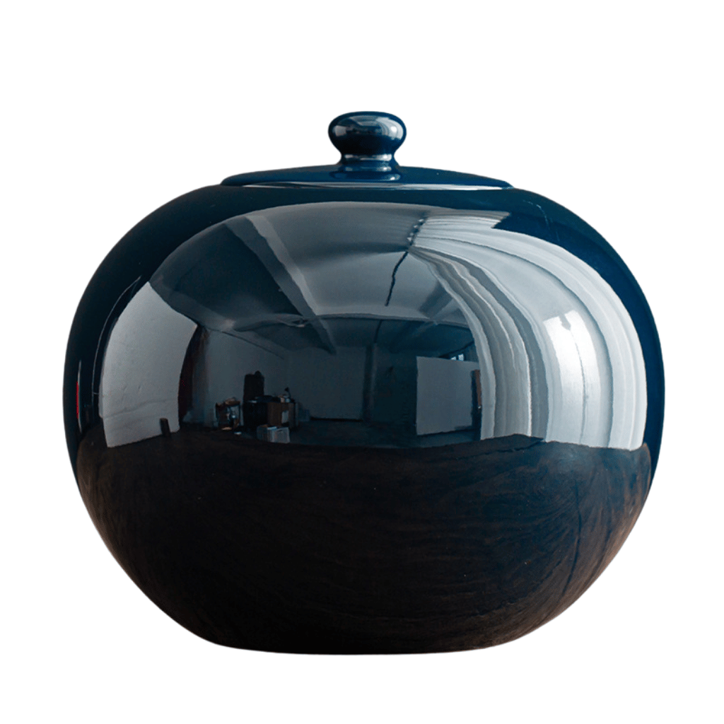 Cobalt Temperance Ceramic Urn