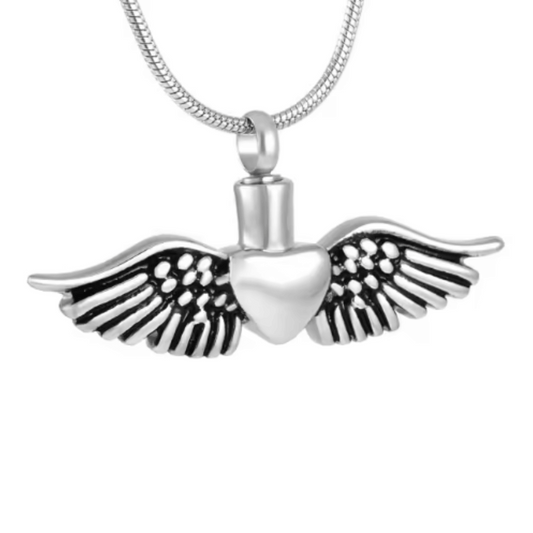 Angels Heart Cremation Necklace