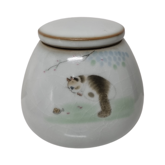 Curious Kitty Cat Keepsake Urn