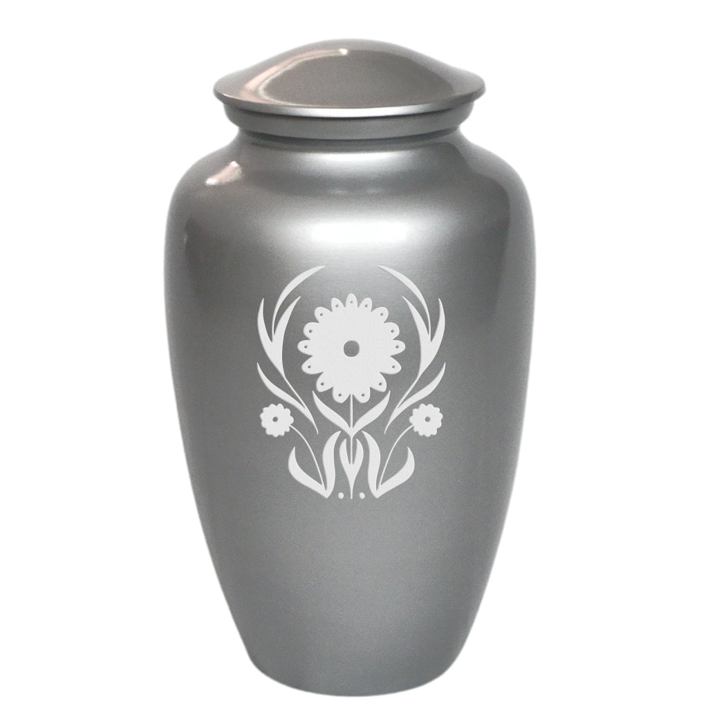 Daisy Deliverance Floral Cremation Urn