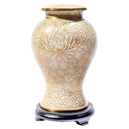 Daisy Meadows Cloisonné Urn