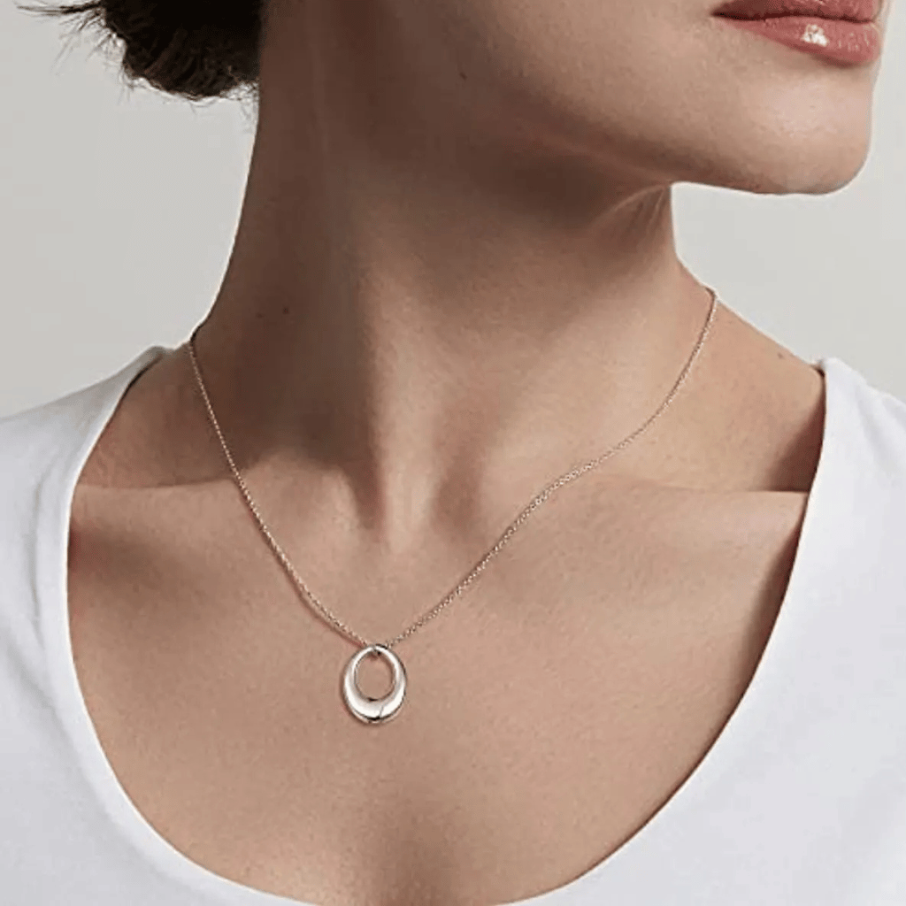 Elliptic Elegance Cremation Pendant