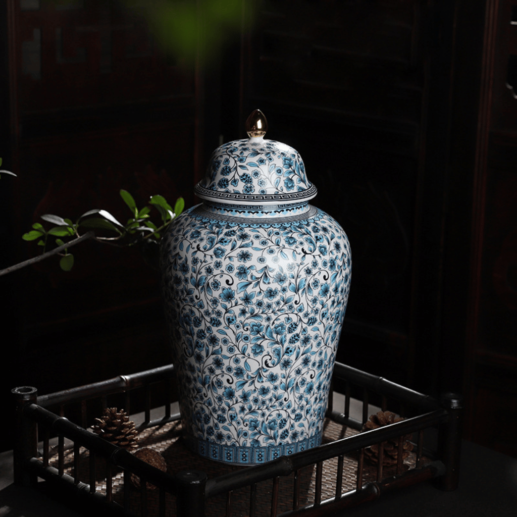Floral Court Ceramic Urn