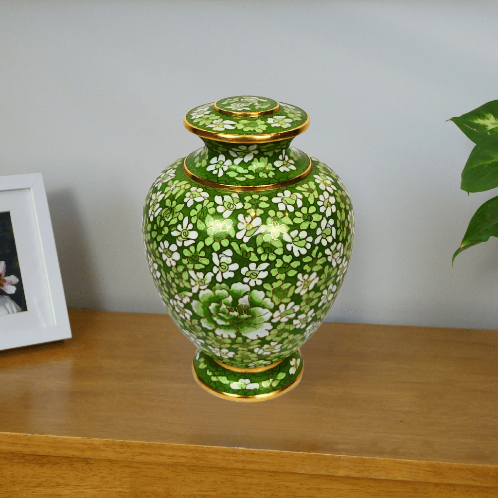 Forest Of Dreams Cloisonne Urn