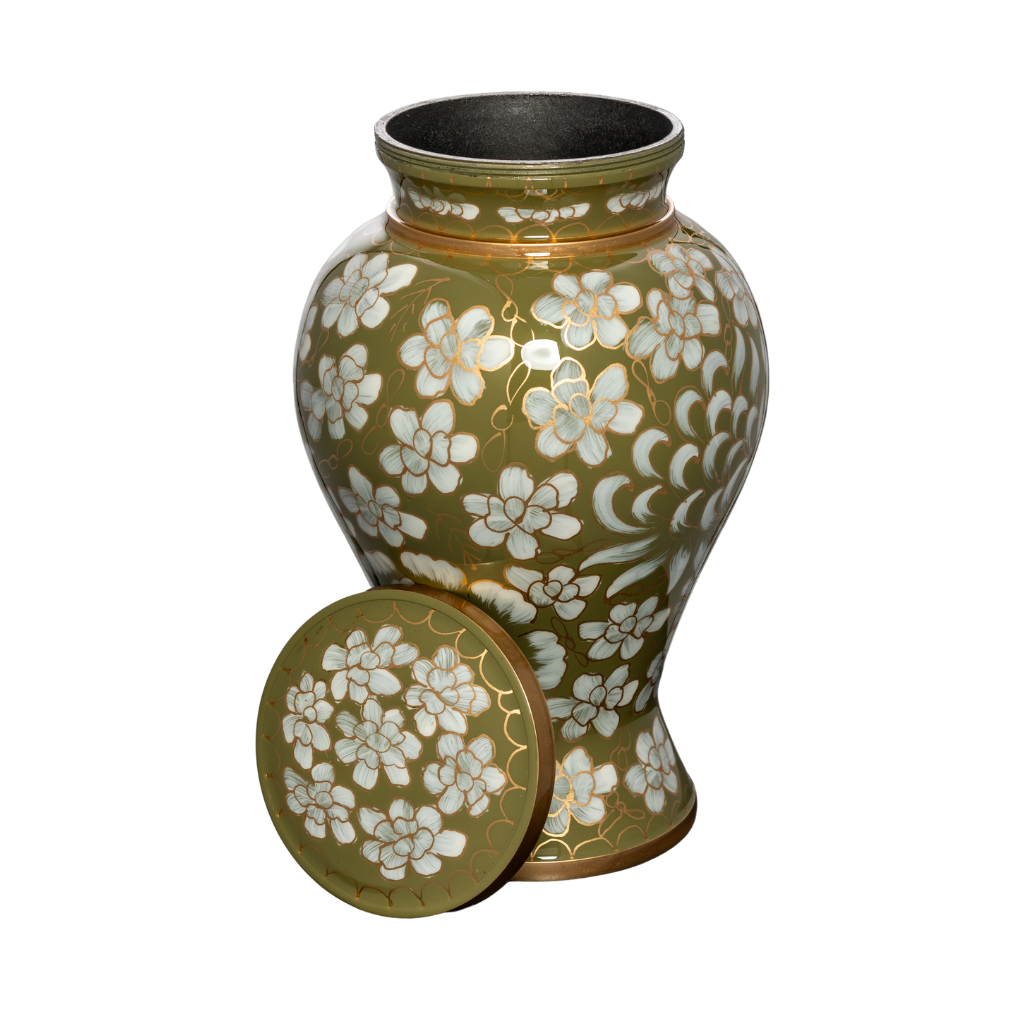 Fractal Floral Cremation Urn