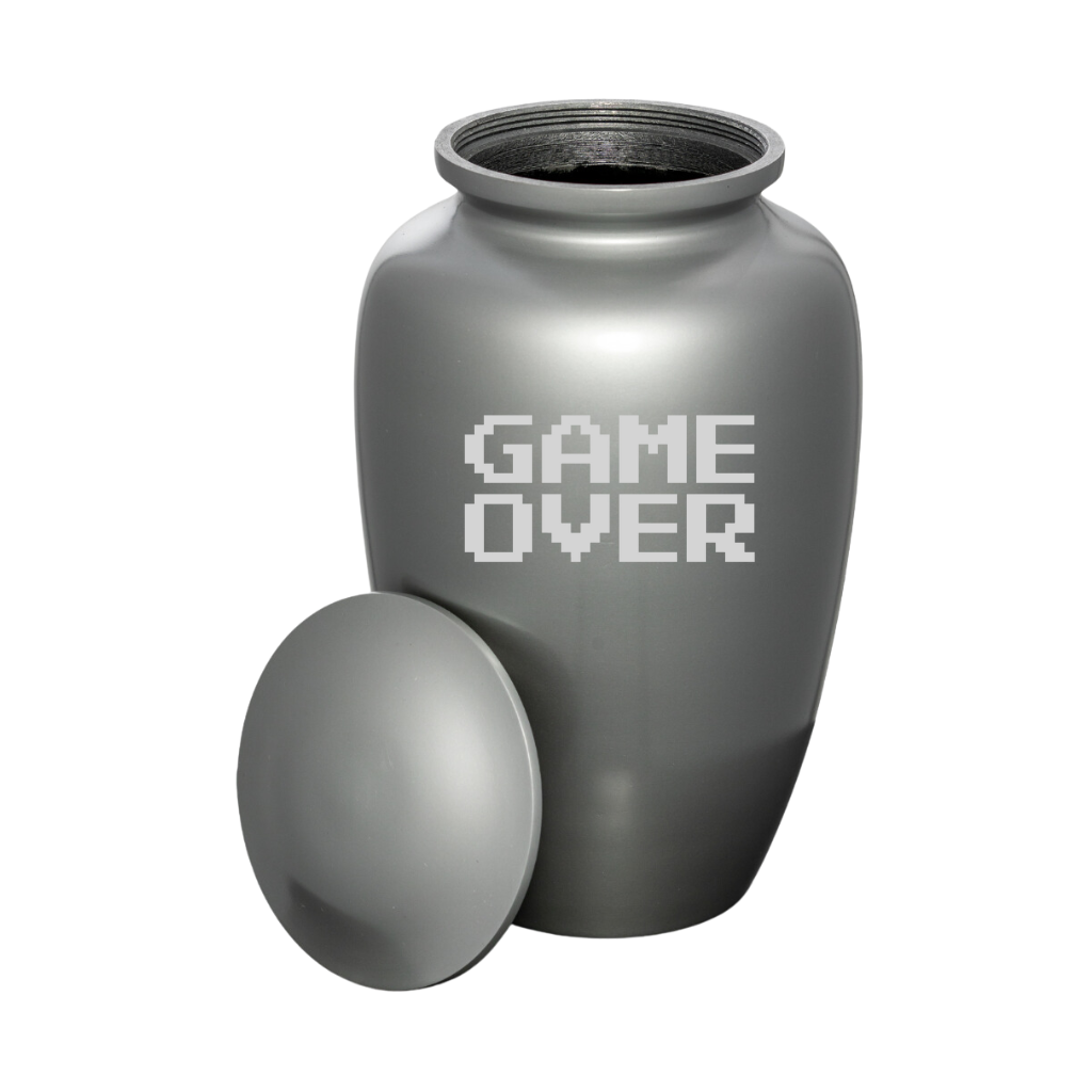 Game Over Funny Cremation Urn