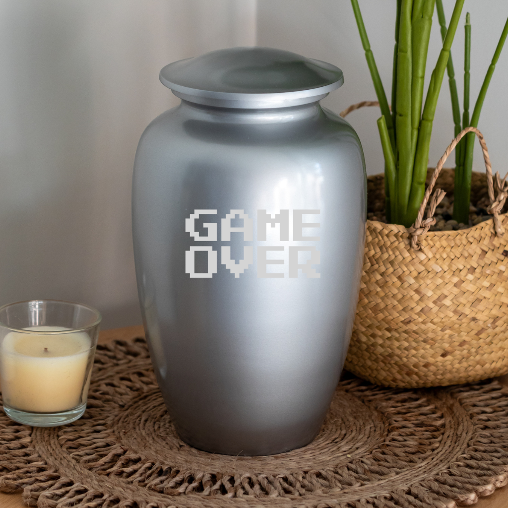 Game Over Funny Cremation Urn