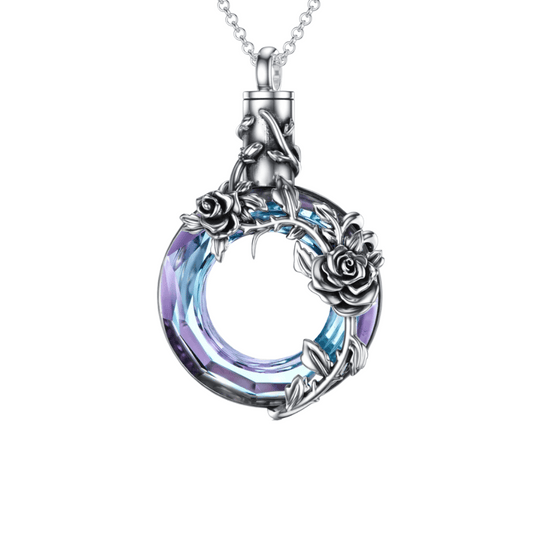 Floral Halo Cremation Pendant