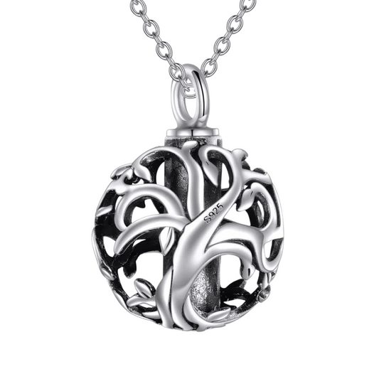Grasping Roots Cremation Necklace