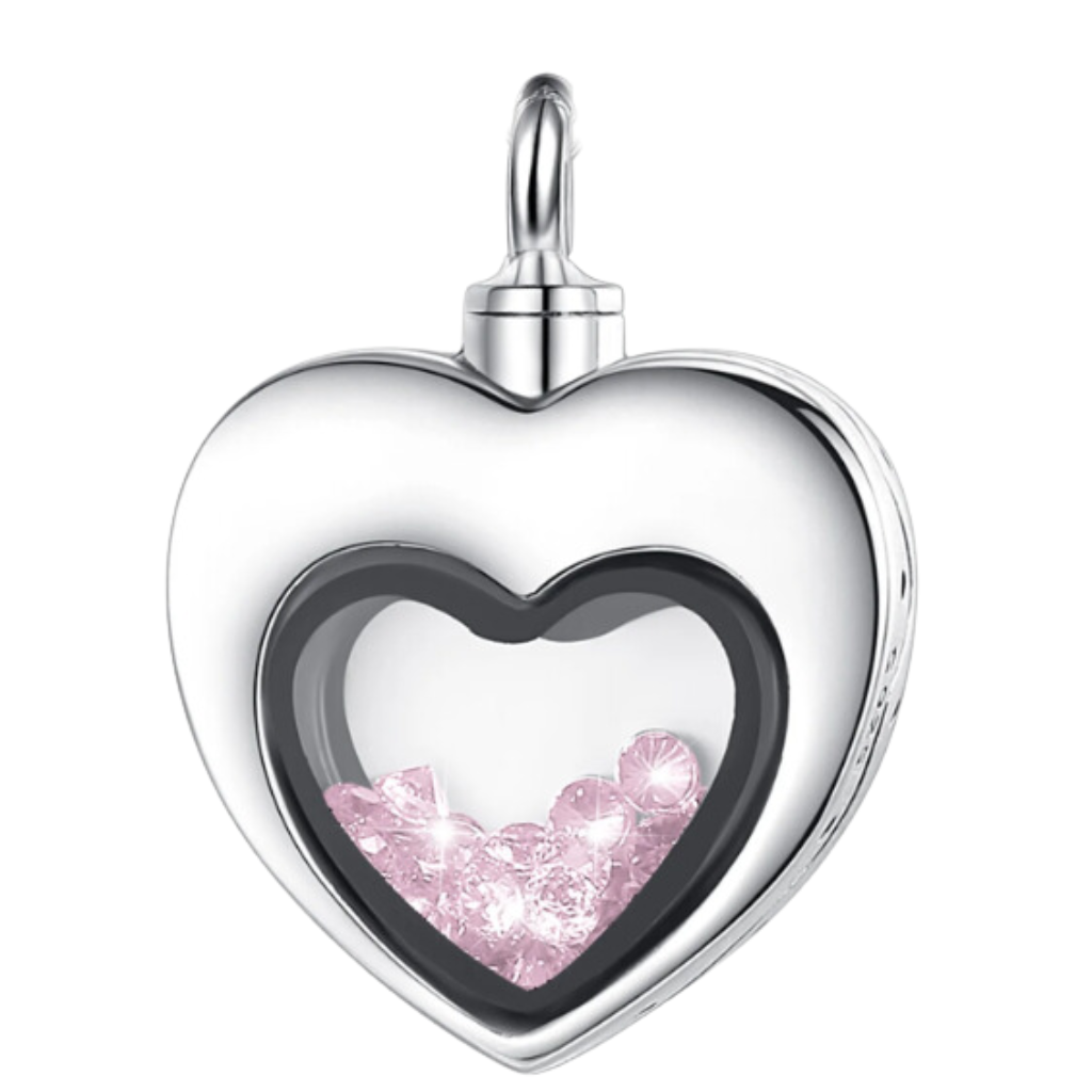 Heart Full Of Courage Cremation Pendant