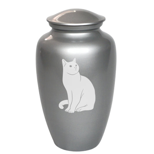 Inquisitive Kitty Cat Cremation Urn