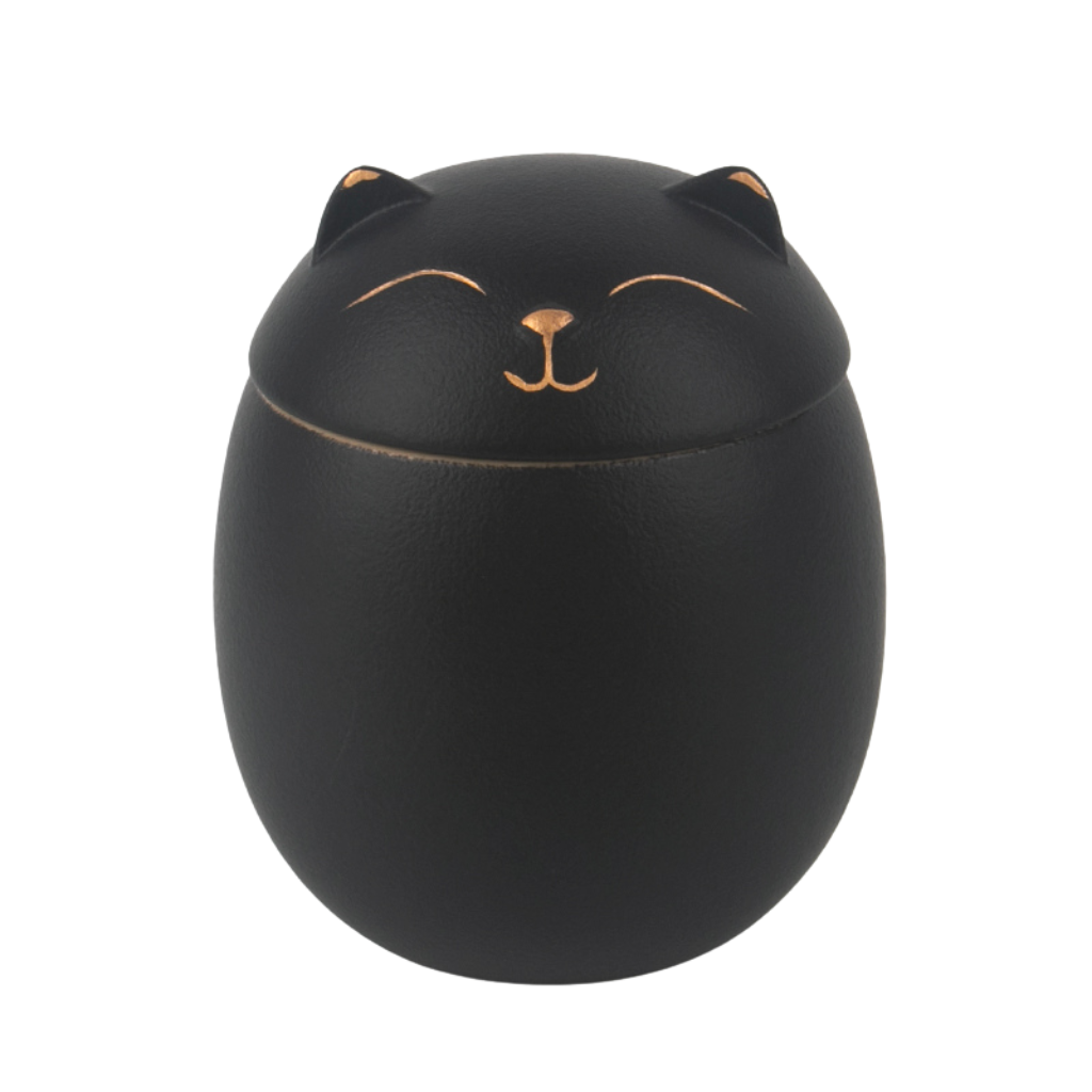 Kitty Comfort Cremation Urn In Black