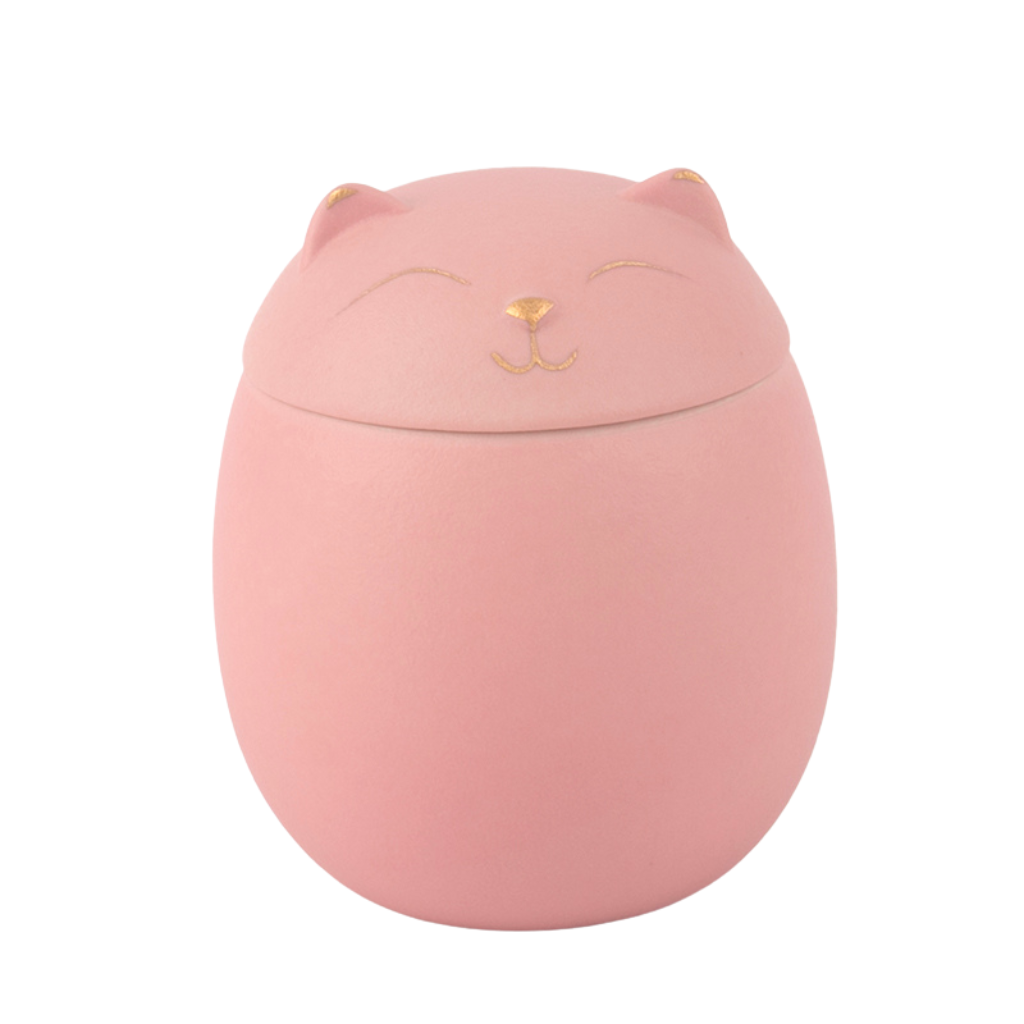 Kitty Comfort Cremation Urn In Pink