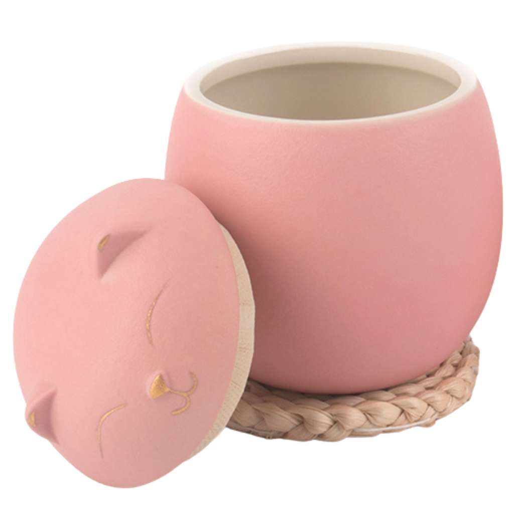 Kitty Comfort Cremation Urn In Pink