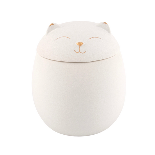 Kitty Comfort Cremation Urn In White