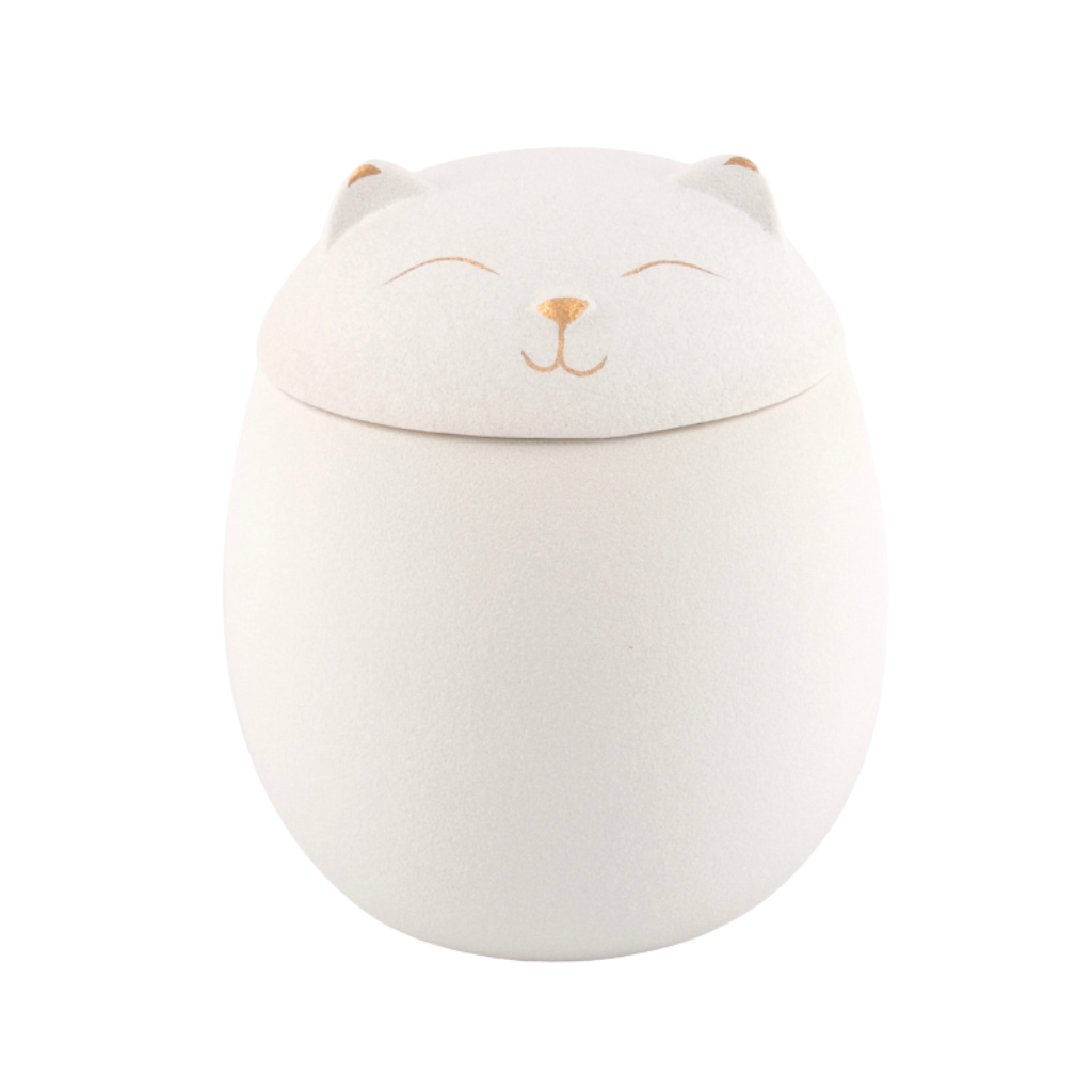 Kitty Comfort Cremation Urn In White