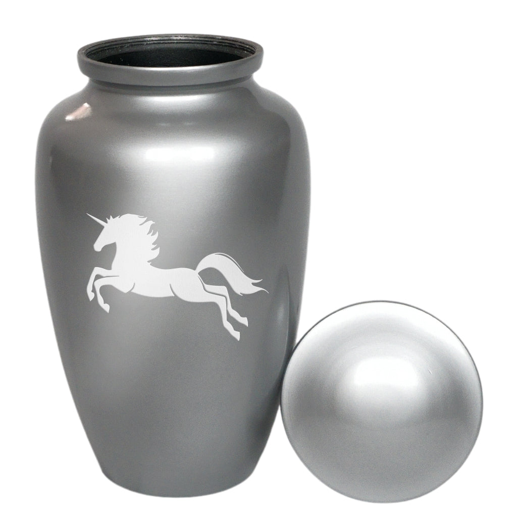 Leaping Unicorn Cremation Urn