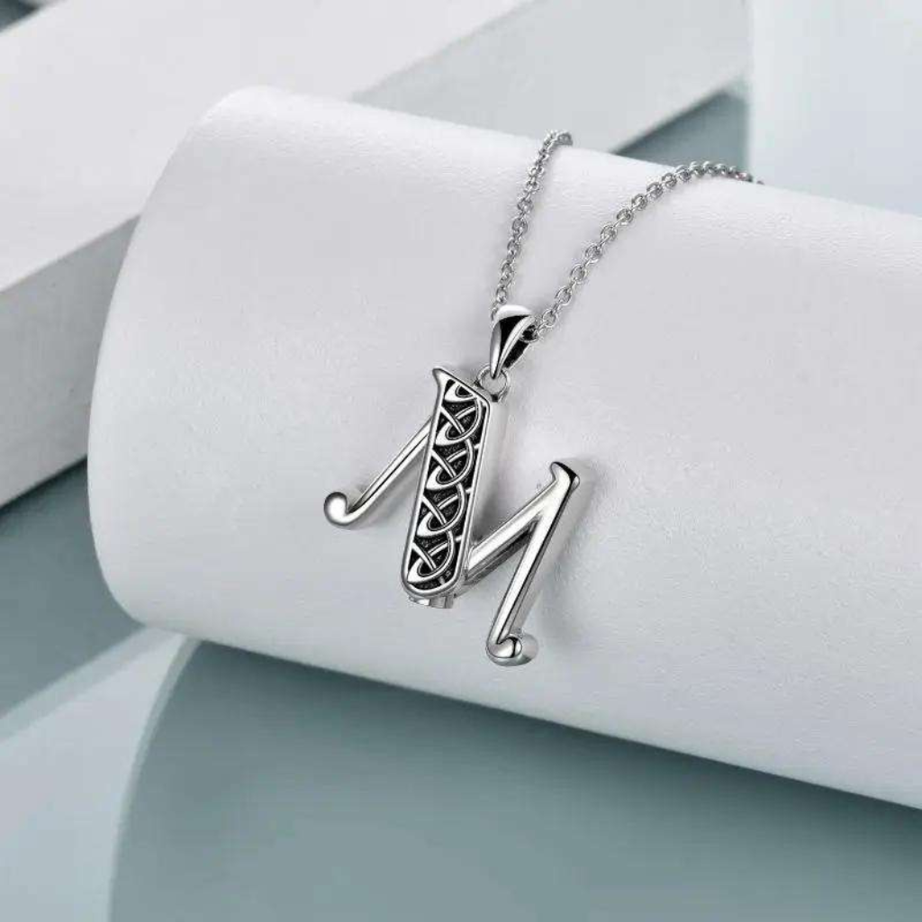 Letter M Cremation Pendant