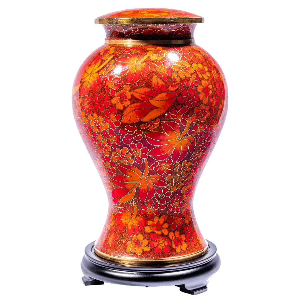 Maple Memories Cloisonné Urn