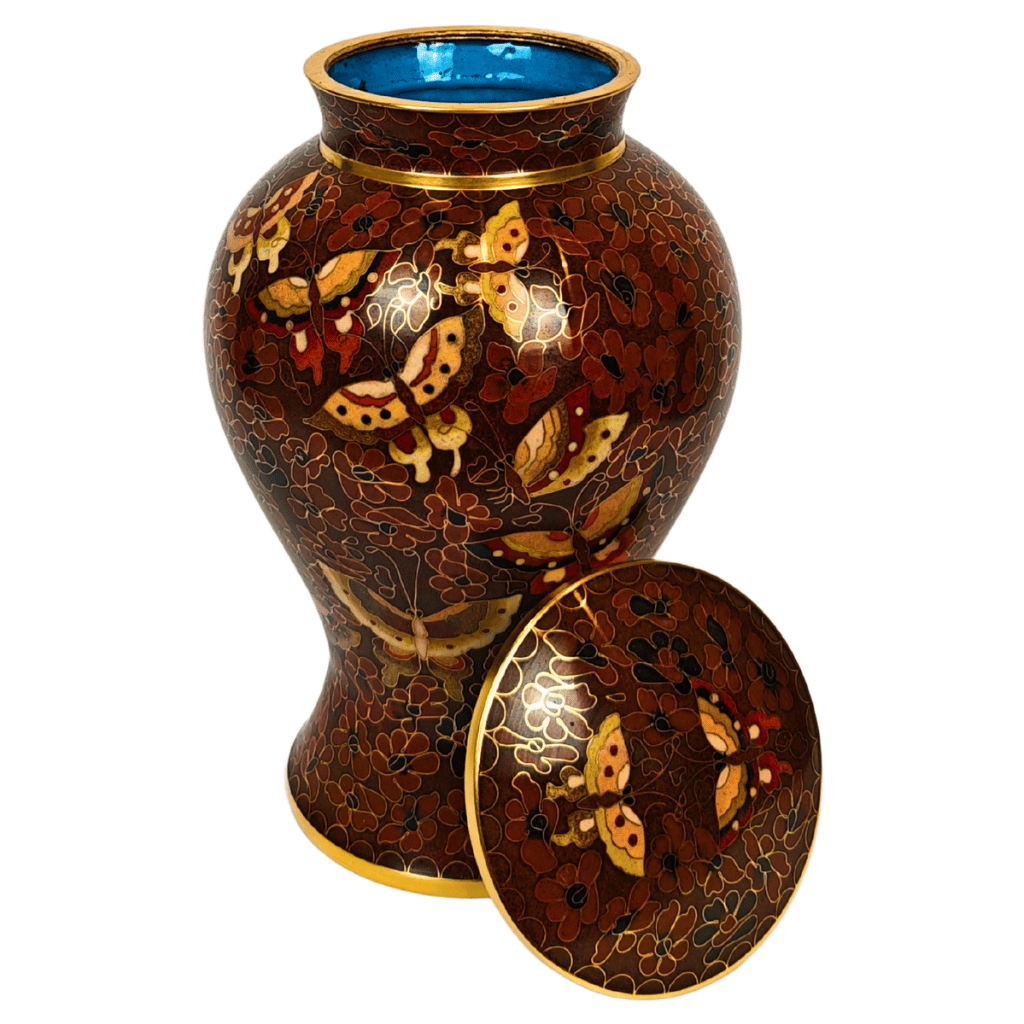 Ochre Memories Cloisonne Urn
