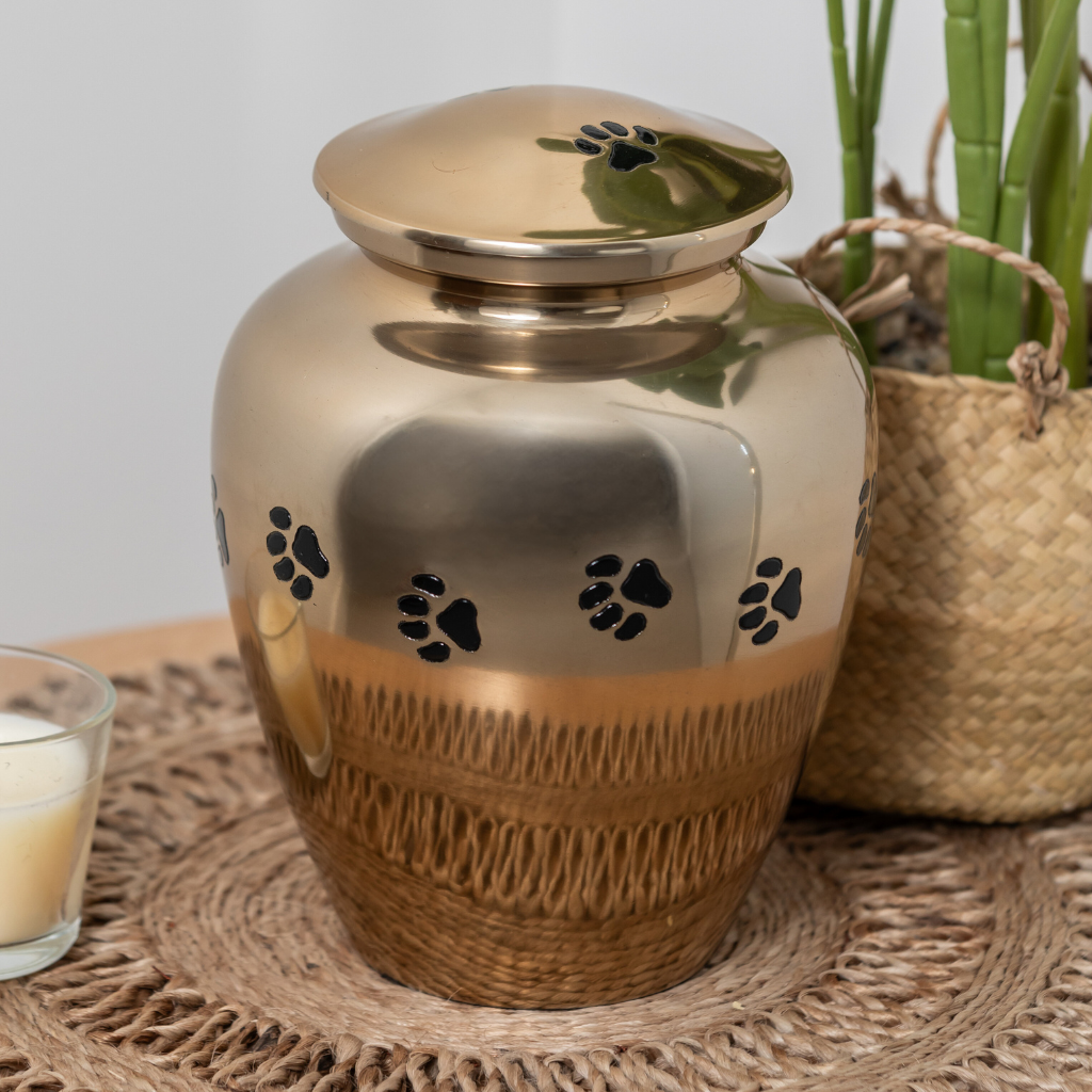 Pawprint Peace Cremation Urn