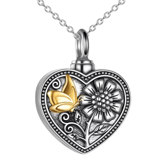 Butterfly Renewal Cremation Necklace